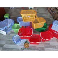 Sét 5 Giỏ Nắp Nhựa Cỡ Lớn Duy Tân 45 x 31 x 25