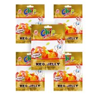 Sét 5 Gói Kẹo Dẻo Jelly Chip Chip Hải Hà Gói 100gr