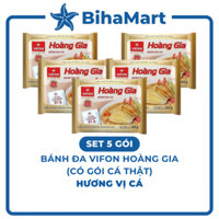 [SET 5 GÓI] – VIFON – Bánh Đa Hoàng Gia hương vị cá (có gói cá thật) (120g/gói) - Bánh Đa Cá Hoàng Gia