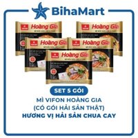 [SET 5 GÓI]- VIFON - Mì Hoàng Gia hương vị Hải Sản Chua Cay (có gói hải sản thật), Mì Hải sản Vifon Hoàng Gia (130g/gói)