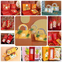Set 5 Hộp Đựng Bánh Dứa,Cookie,đựng Yến sào (sỉ giá tốt)