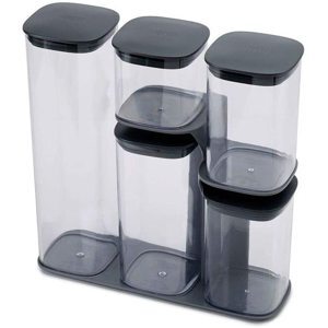 Set 5 hộp đựng đồ khô Joseph Joseph Podium 81071
