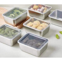 Set 5 hộp đựng thực phẩm inox có nắp