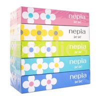 Set 5 Hộp Giấy Ăn Nepia 150 Tờ 2 Lớp Cao Cấp Nội Địa Nhật