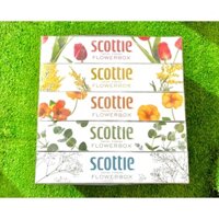 [Set 5 hộp] Khăn Giấy Khô Scottie Flowerbox - Nhật Bản