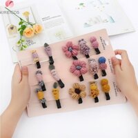Set 5 Kẹp Tóc Mái Cao Cấp Bằng Len Cho Bé Gái – Màu Ngẫu Nhiên