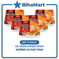[SET 5 KHAY] - VIFON - Mì khay trộn hương vị Pad Thái (90g/khay) - Vifon mì Pad Thái khay trộn, mì khay trộn Vifon