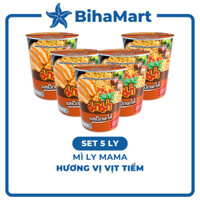 [SET 5 LY] - MAMA - Mì Mama ly hương vị Vịt Tiềm (60g/ly) - Mì ly vị Vịt Tiềm, Mì Vịt Tiềm ly Thái Lan ăn liền