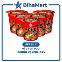 [SET 5 LY]- OTTOGI - Mì ly Ottogi hương vị Yeul cay, Ottogi mì ly ăn liền, Mì ly Hàn Quốc Otogi ly, Mì Yeul cay (62g/ly)