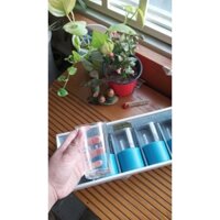 set 5 ly thủy tinh kèm đế mica cao cấp SHOWA Nhật bản fullbox