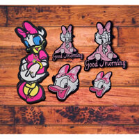 Set 5 miếng Sticker Thêu Ủi TẶNG KEO ỦI Hình Vịt Cao Cấp Chuyên Dụng Trang Trí Quần jeans Áo Thun