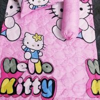 Set 5 món Bộ Chăn Gối Cho Bé Gái Đi Học Mẫu Hello Kitty - Có bán lẻ gối ôm, chăn, gối nằm, vỏ gối