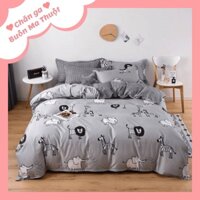 Set 5 món chăn ga cotton - Chăn trần lồng sẵn ruột A28 - A36