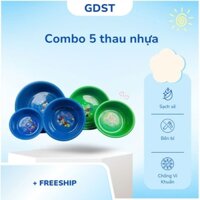 SET 5 MÓN THAU NHỰA, CHẬU NHỰA CAO CẤP GIA LONG 30,35,45,50,55cm