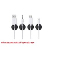 Set 5 Nút Giữ Dây – TakyHome, Nút Silicon Dán Cố Định Dây Cáp Sạc, Dây Điện, Tai Nghe Sắp Xếp Gọn Gàng Bàn Làm Việc. TakyShop 5680