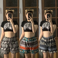 Set 5 quần đùi nữ thổ cẩm