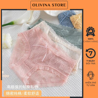 Set 5 Quần Lót Nữ ❤️Quần Lót Ren Sexy Phối Hoa Mai Nổi,Nơ Gợi Cảm Quyến Rũ