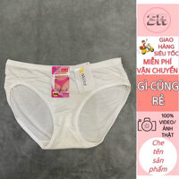 Set 5 quần lót nữ cotton màu trắng bigsize 60-70kg mỏng mát