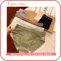 set 5 quần lót nữ su lạnh phối ren cạp chữ dáng thể thao mềm mại