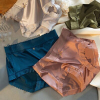 Sét 5 Quần Lót Su Lụa Ren Hông Cạp Cao Gen Bụng Tàng Hình Sexy QL9075