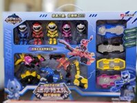 Set 5 Robot Biệt Đội Siêu Nhân Nhí Kèm Khủng Long, Ván Trượt 6211