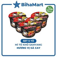 [SET 5 TÔ] - SAMYANG - Mì tô khô Samyang hương vị Gà cay, Mì tô Gà cay Samyang Hàn Quốc, Mì khô gà cay Samyang (105g/tô)