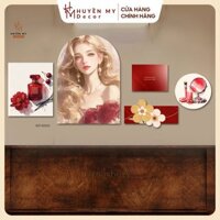 Set 5 Tranh Dán Tường Cô Gái Nghệ Thuật, Trang Trí Phòng Makeup, Spa, Tiêm Filler, Tiệm Nails- Huyền My Decor