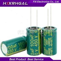 Set 5 Tụ Điện 450v100uf 450v 100uf 18x31 18 * 31 Chuyên Dụng