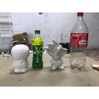 Set 5 tượng thạch cao sz nhỡ kèm mầu