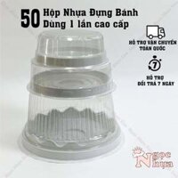 Set 50, 100 Hộp Nhựa Tròn Bằng H24, H25, H47 – Đựng Bánh Bông Lan, Rau Câu & Thực Phẩm | NGỌC NHỰA ECO