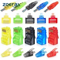 Set 50 Đầu Nối RJ45 Cat6 Kèm 50 Đầu Nối Dây Cáp Chuyên Dụng