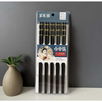 Set 50 đôi đũa 3 sọc đen kháng khuẩn, đũa nhựa chống nấm mốc, chịu nhiệt tốt bền bỉ