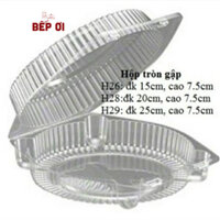 Set 50 Hộp Nhựa Tròn Nắp Gập H29