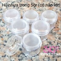 SET 50 HŨ NHỰA TRONG 5gr(có nắp lót)