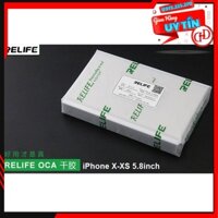 Sét 50 tấm keo OCA RELIFE CHÍNH HÃNG cho i.Phone X-XS - 5.8inch