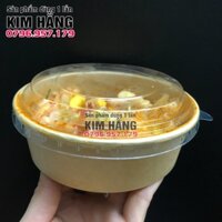 Set 50 tô kraft 500ml đựng bánh bông lan trứng muối , đựng chân gà sả tắc , đựng trái cây gọt sẵn ,.....