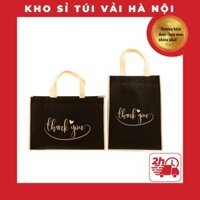 Set 50 Túi Vải Không Dệt Thank You - Sang Trọng - Túi Hàng Chất Lương Cao Cấp - Kho Sỉ Túi Vải Hà Nội