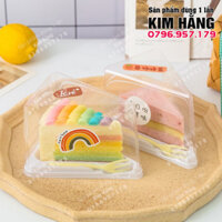 Set 50h tam giác kèm nĩa nhựa đựng bông lan cát lát , đựng bento cake, đựng plan cheese,....