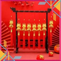 SET 6 CÁI PHỤ KIỆN LIỄNG TREO TRANG TRÍ TẾT CÂY MAI - RỒNG CON HT13