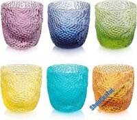 Set 6 chén pha lê IVV Tricot 300ml - made in Italy.