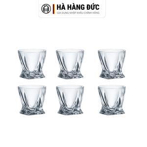 Set 6 cốc Bohemia Quadro 340 ml