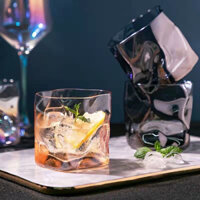 Set 6 Cốc thủy tinh decor uống nước sáng tạo cốc xoắn, ly thuỷ tinh uống whisky cao cấp