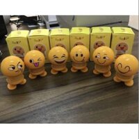 Set 6 con Đồ chơi mô hình gắn lò xo Emoji