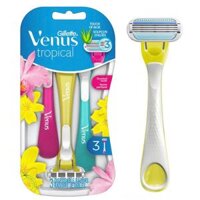 Set 6 dao cạo 3 lưỡi Gillette Venus Tropical Women's Disposable Razors