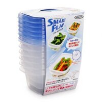 Set 6 hộp nhựa thực phẩm hàng Nhật Bản A-044LB 150ml dùng lò vi sóng