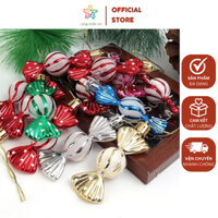 Set 6 kẹo xoắn phụ kiện trang trí treo cây thông Giáng Sinh, decor văn phòng, quán cafe dịp Noel | Sài Gòn Decor