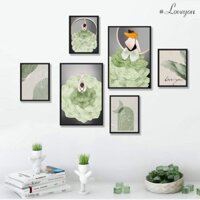 Set 6 KHUNG TRANH treo tường tặng hình như mẫu Picxprint