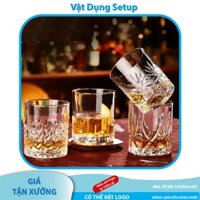 Set 6 Ly Thủy Tinh Pha Lê Uống Nước Cốc Uống Nước Sang Trọng (Ly Caro) - Cao Cấp, Hàng Loại 1