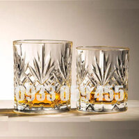 Set 6 Ly thủy tinh uống nước cao cấp 340ml, cốc uống whisky wine glass