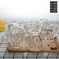 Set 6 ly uống trà, uống nước tiện lợi 180ml, kích thước đáy 4,5cm x chiều cao 8cm x đường kính ngang 7.8 cm[BH: NONE]